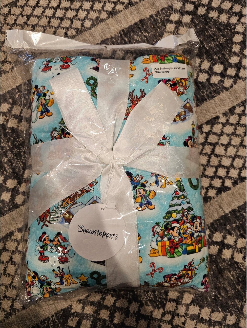 Bamboo blanket quilted disney snow much fun